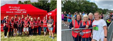 Fun at the weekend, volunteering <a href="/greatrun/">Hattori Hanzo</a> #greatnorth10k #skybluesbrilliant