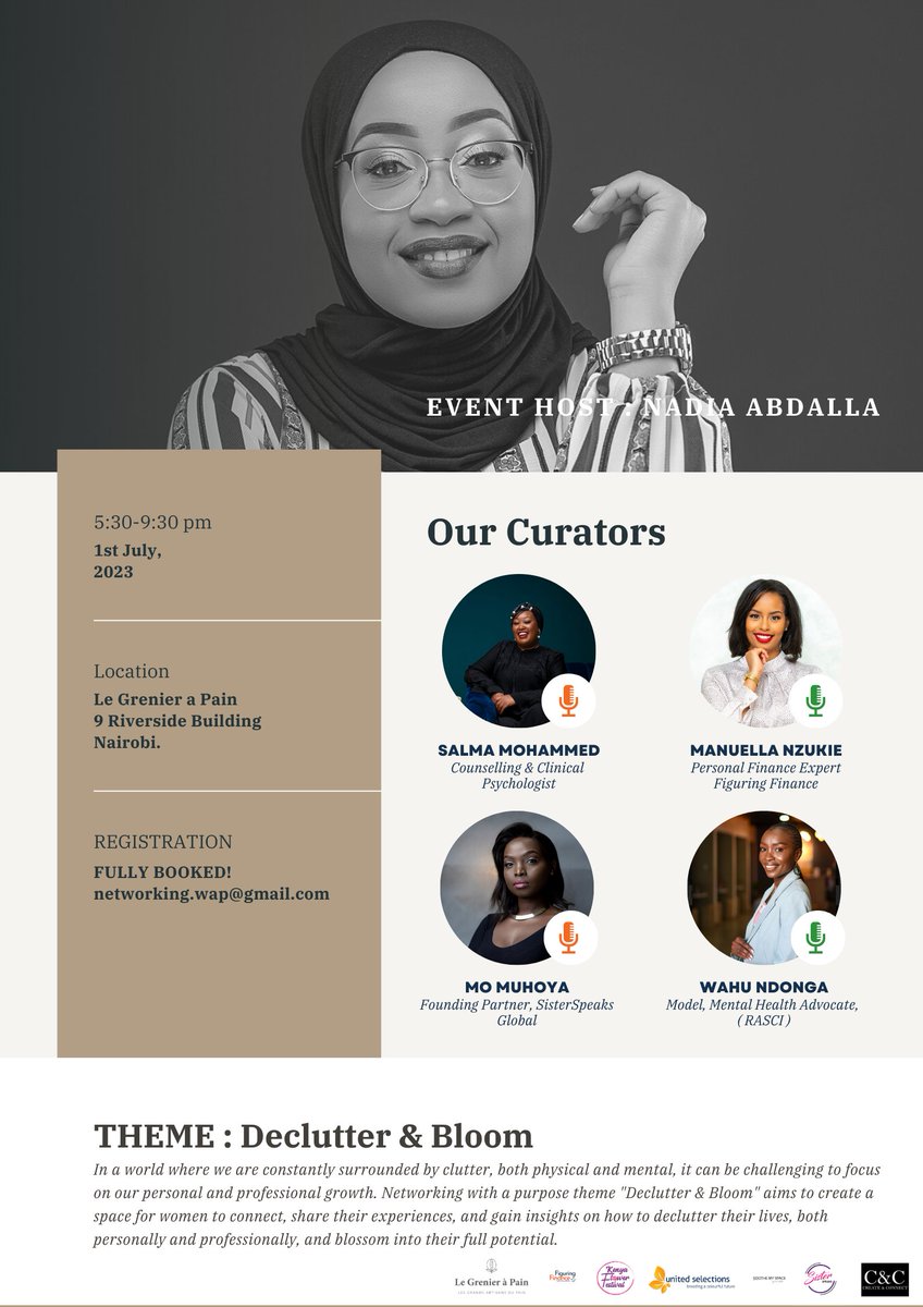 naylachebet's tweet image. Glad to have been a part of the 2nd Edition of #NetworkingWithAPurpose at @GrenieraPainKE hosted by @nadia_abdalla_.

It was a fun-filled session of learning, art, networking and sharing.

The theme was &apos;Declutter and Bloom&apos; and surely enough we did.

#SheBreaksBiasAfrica