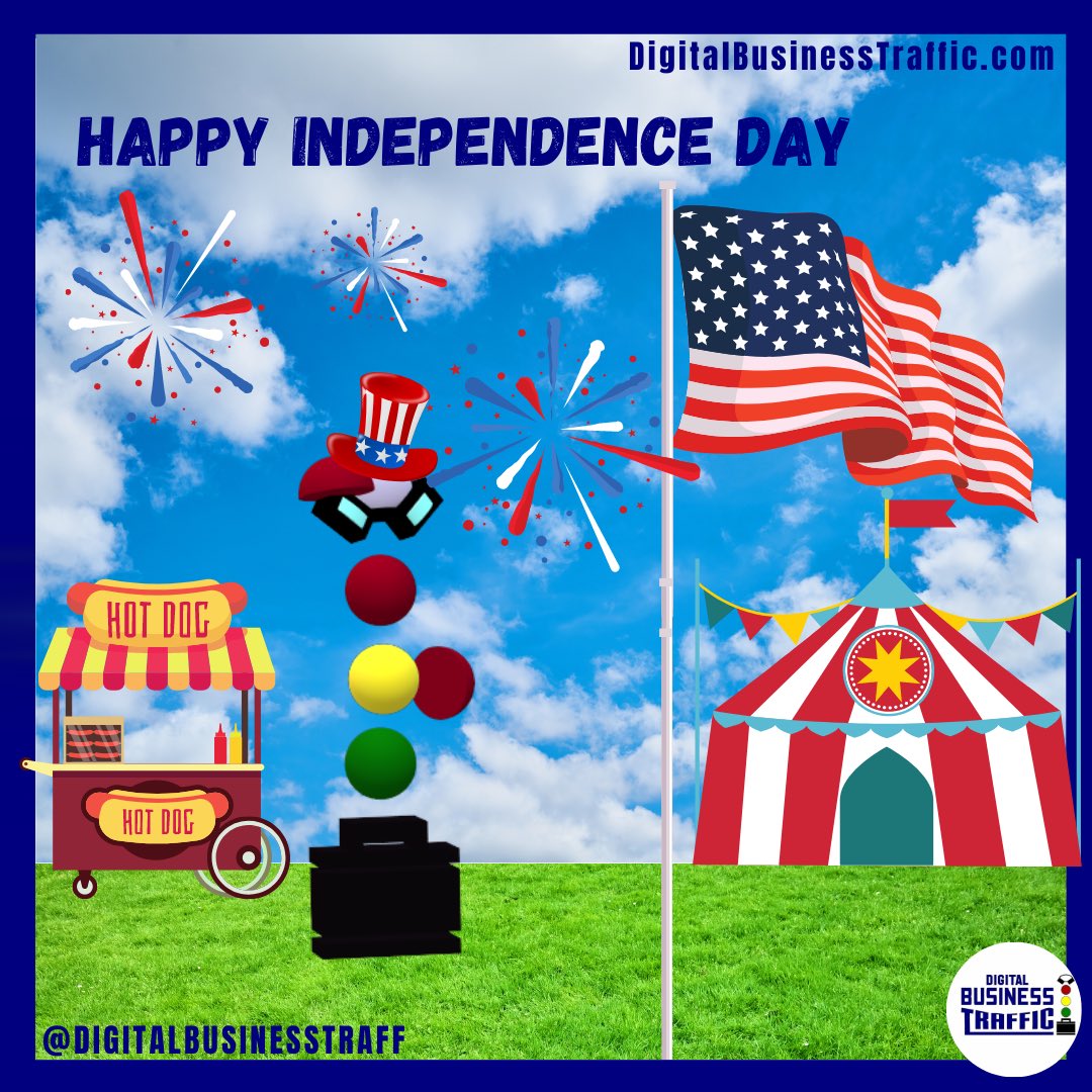 DigitalBizTraff's tweet photo. 🚦Happy Independence Day!🇺🇸

Do it for freedom!

🚀4th year in business, greatest country in the world!

Thank you to all of those that sacrificed for it to be possible. https://t.co/XjB1xorLrP