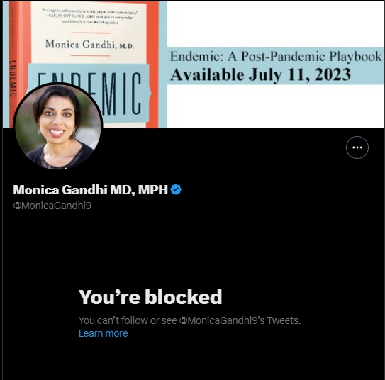 MikeHanafin's tweet photo. I just increased my chances of staying healthy and avoiding COVID (and many other life-threatening diseases). Yay.
She sure didn't like me referring to her interview with @mehdirhasan !
Grifter and quack. And writes a book full of her quackery? #calloutmisinformation #baddoctor https://t.co/gVB3tyt8Dj