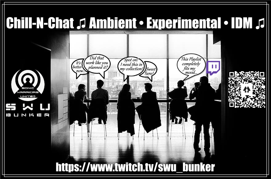 s_w_u's tweet photo. ◖Now live from the #SwuBunker with background vibes of #Ambient • #Experimental • #IDM ♫
.
• Grab a beverage, bring friends and join us 🔊 https://t.co/BBDYTcuBoh 🙌
.
• #SonicSeekers #SaveOurScene #ElectronicMusic #Playlist #LiveStream #ChillNChat #DenardHenry #PassItOn https://t.co/cyjKVNApvj