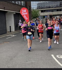 <a href="/NinjaRunGirl/">NinjaBreeze</a> Nina.....the machine.  Only she would put herself up for pacing duties the day after doing the Chevy Chase .....craaaaaaazy  #greatNorth10k