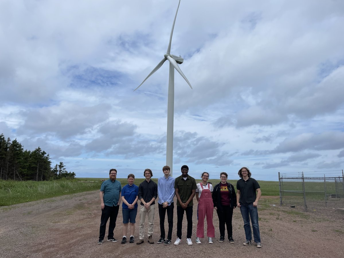 windenergycan's tweet photo. WEICan was so happy to host UPEI Professor Grant McSorley and his  students to talk about our joint research on Life Cycle Assessment and  Asset Integrity Management of Renewable Energy Technology Systems #UPEI #renewableenergy #lifecycleassessment #assetmanagement #research https://t.co/F6qoPmlEcT