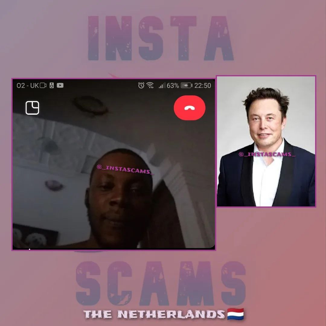 InstaScams's tweet photo. #Scammer caught impersonating #ElonMusk https://t.co/6VyU1hz7Zh