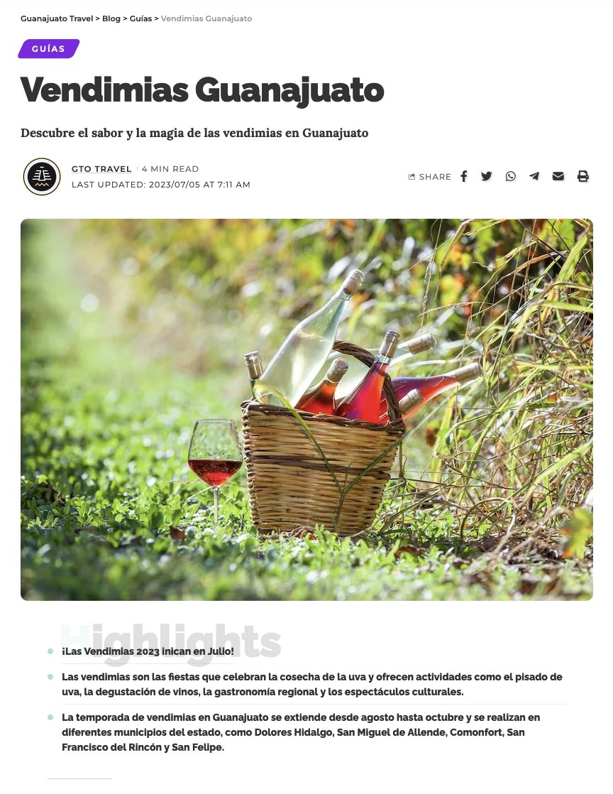 ¡Calendario de Vendimias 2023! Inician el 15 de julio en el Museo del Vino (<a href="/vino_gto/">MuseoDelVinoGto</a>) en Dolores Hidalgo C.I.N. y terminan el 15 de octubre en el <a href="/PGBicentenario/">Parque Guanajuato</a>  #Guanajuato #Vendimias 

LOS ESPERAMOS

Guía breve para disfrutar de las vendimias 2023: gto.travel/vendimias-guan…