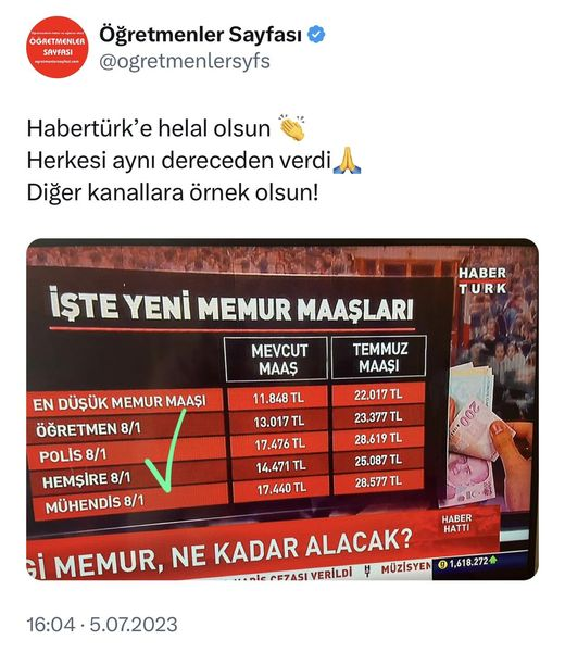yeniceli2001's tweet photo. @Haberturk @HaberturkTV #ZamGeldi #seyyanen https://t.co/l6e0uvB8Oi