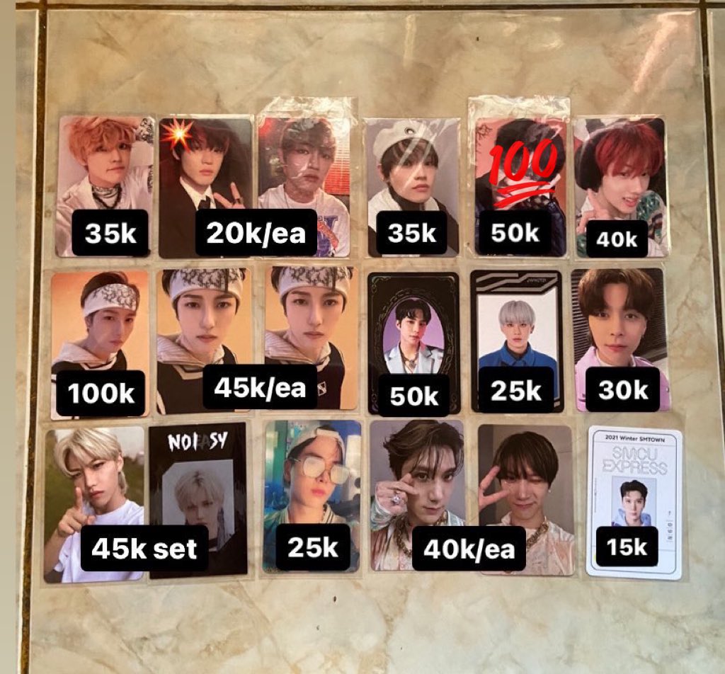 candyclasszy's tweet photo. WTS//WANT TO SELL AAB NCT!!

Chenle kihno hello ver
Chenle scratch ver
Chenle digipack beatbox
Chenle candy smini ver
Jisung Pink Christmas
Renjun everline
Renjun tc candy B ver
Jungwoo yearbook
Jungwoo uc card 
Johnny universe https://t.co/efZGS732gf