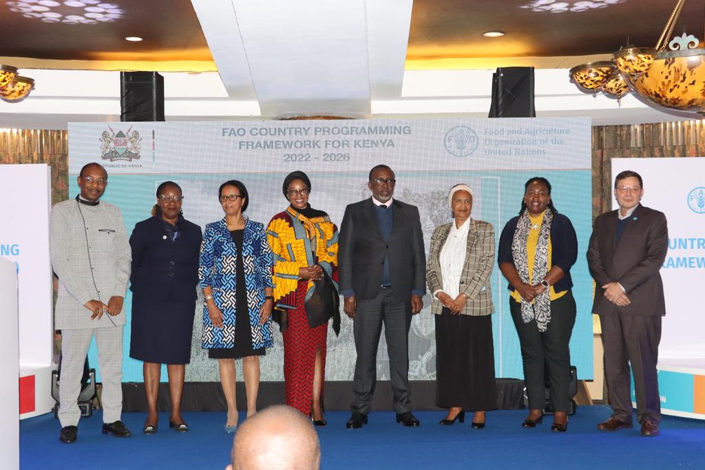 kenaff_farmers's tweet photo. This morning, Ms. Brenda Sakong represented KENAFF at the official launch of the @FAOKenya Country Programming Framework (2022-2026) anchored on the Four Better: Better Production, Better Nutrition, Better Environment & Better Life.
#FAOStrategyLaunch @FAOKenya https://t.co/Y7coWbLQp9