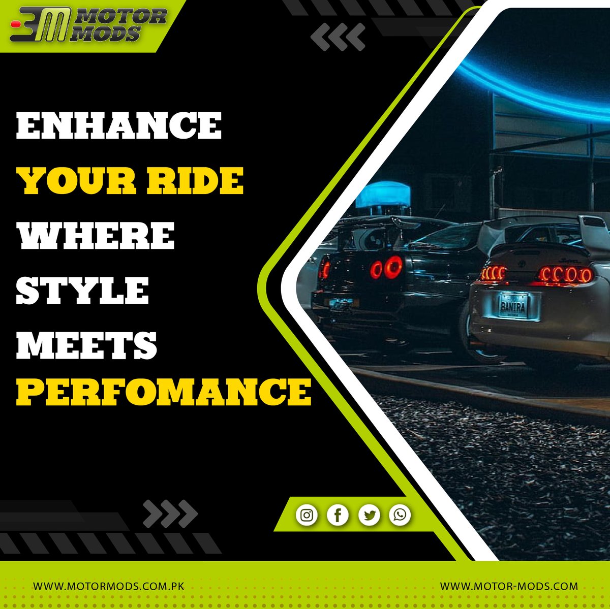 motormods4's tweet image. "🔥 Upgrade Your Ride: Where Style Meets Performance! 💥 
Experience the perfect fusion of style and power with Motor Mods. 🚀 Elevate your journey and turn heads on the road. Discover limitless possibilities at Motor Mods. ✨ 
#MotorMods #UpgradeYourRide #StyleMeetsPerformance