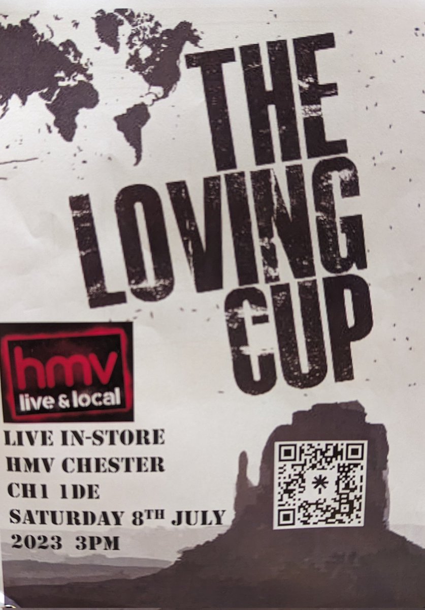 This Saturday we have lots going on with hmv live and local <a href="/hmvChester/">hmv Chester</a> and in the square of <a href="/GSC_Chester/">Grosvenor Shopping Centre</a>. We have some acoustic sets starting at 12pm from <a href="/ElephantMuddy/">Muddy Elephant</a>, 12:40 <a href="/tlcollinsmusic/">TOM COLLINS</a> &amp; 1:20 <a href="/Bibbymusic/">BIBBY</a> in the square, then down to the basement for <a href="/TheLovingCup/">The Loving Cup</a>.