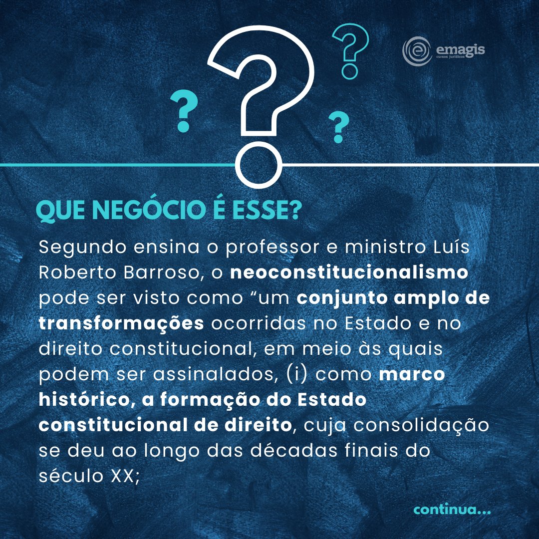 Emagis's tweet photo. Que negócio é esse?🤔
NEOCONSTITUCIONALISMO
Salve o post e não esqueça de compartilhar com os amigos...
.
.
#emagis  #direito  #magistratura #defensoria #ministériopúblico #carreirasjurídicas #vidadeconcurseira #jurisprudência #carreiraspoliciais  #concurseiro #concurseira https://t.co/inV784LXiF