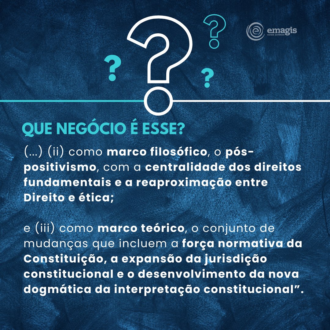 Emagis's tweet photo. Que negócio é esse?🤔
NEOCONSTITUCIONALISMO
Salve o post e não esqueça de compartilhar com os amigos...
.
.
#emagis  #direito  #magistratura #defensoria #ministériopúblico #carreirasjurídicas #vidadeconcurseira #jurisprudência #carreiraspoliciais  #concurseiro #concurseira https://t.co/inV784LXiF