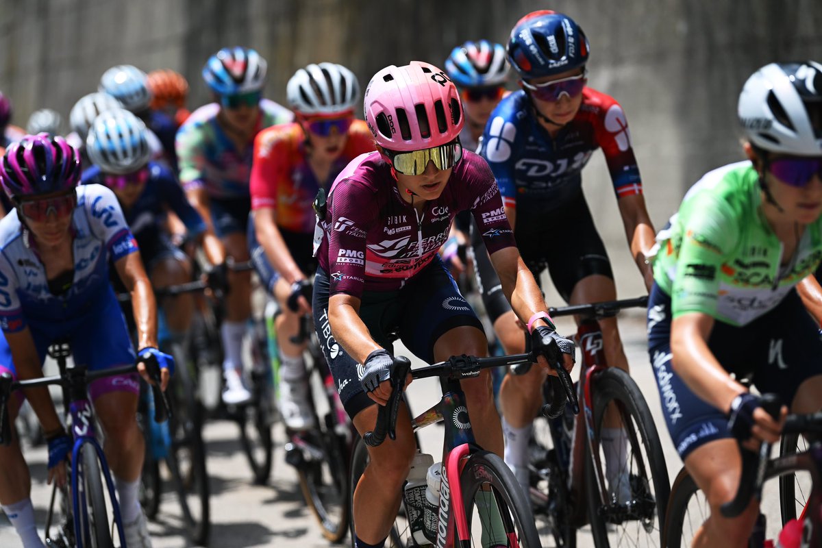 team_TS_TTT's tweet photo. Veronica moves into 2nd on the GC as the squad starts and ends the day in Canelli for stage 6 of the Giro Donna. There are no easy days at this race and there are still several tests ahead. One more lumpy stage tomorrow before the team’s rest day. Vai team, vai! https://t.co/sGpOZgPhvb