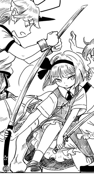 この前の漫画で描いた楼観剣………この浮気者め…! 
