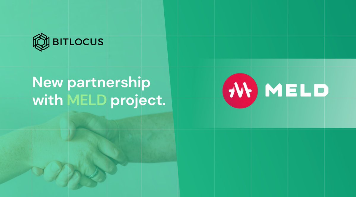bitlocus's tweet photo. Partnership announcement! 💯
We are thrilled to announce our common project with MELD @MELD_Defi 🎉
Using @bitlocus services will help Meld to launch their product 5x faster. Our services aggregate different service providers, allowing Meld to focus on unique vision and UX 🛠️ https://t.co/vj0FUvNy9Y
