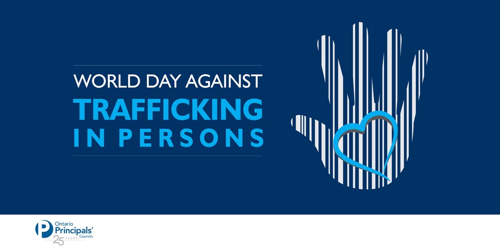 Today the U.N. commemorates World Day Against Trafficking in Persons, an ongoing crime which must be stopped. Learn more here: un.org/en/observances…