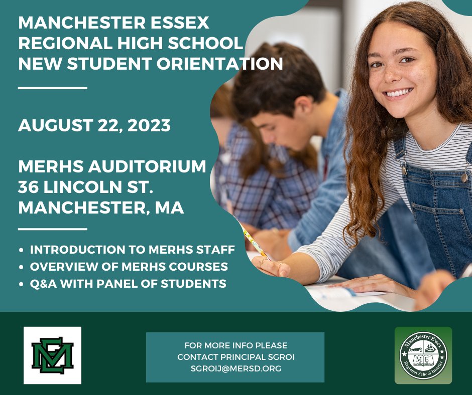 mersd_super's tweet photo. MERHS New Student Orientation! 8.22.23 https://t.co/vHL9pWBgQS