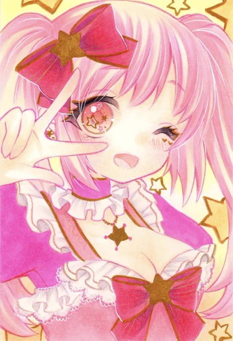 star  #星屑トゥインクル展 #アナログイラスト #コピック