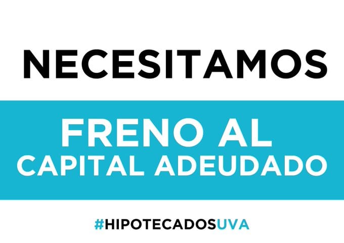 #BastadeUVA #HipotecadosUVA somos familias trabajadoras que cumplen con sus obligaciones, ya no damos más! Basta de indexación. Queremos poder pagar