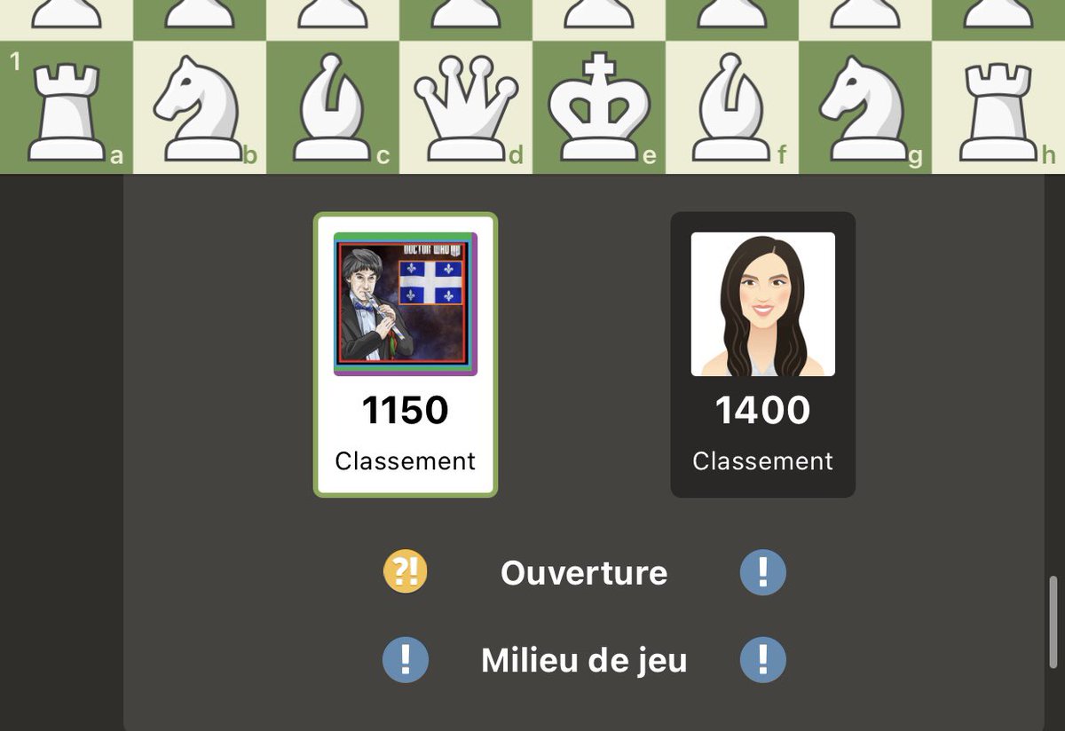 ThroughtonsHeir's tweet image. How @nigarhan crushed me playing over-ELO like a boss:
@chesscom got the #chessbot right, her aggressive style led to a fun queen’s pawn chigorin variation game. #Naycir rocks! ♟