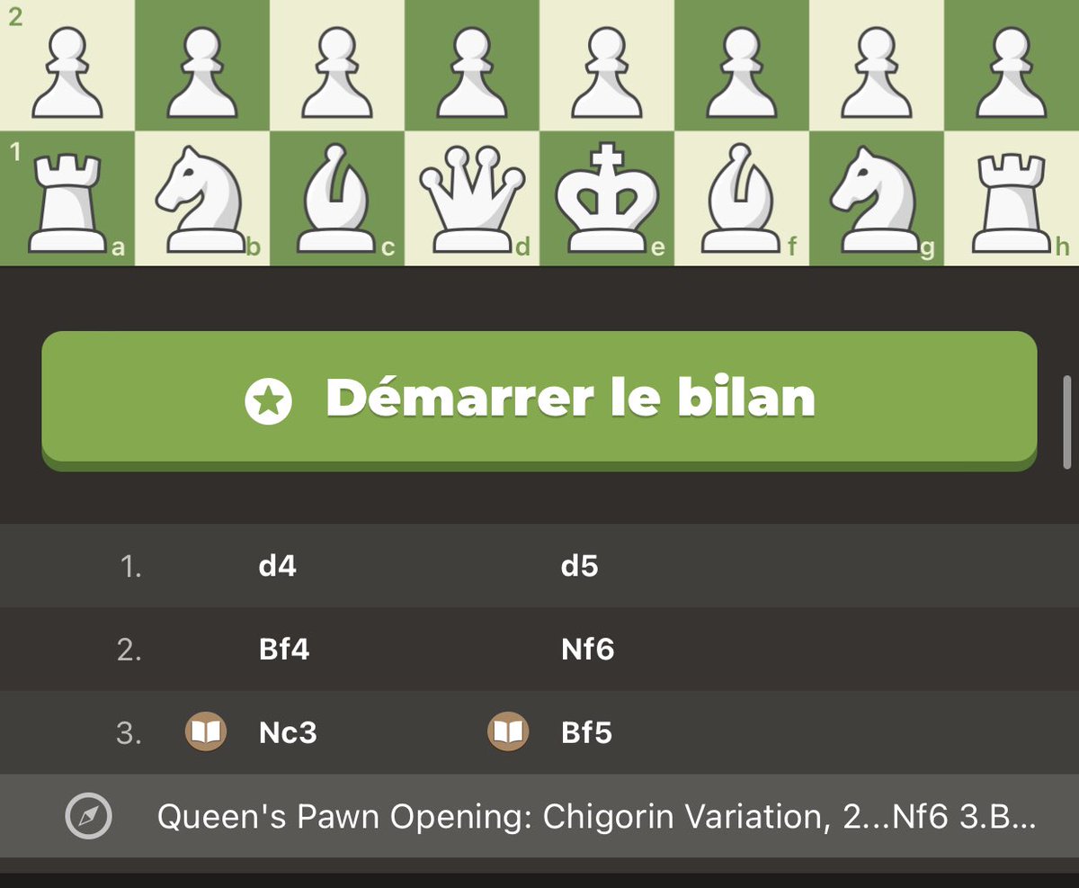 ThroughtonsHeir's tweet image. How @nigarhan crushed me playing over-ELO like a boss:
@chesscom got the #chessbot right, her aggressive style led to a fun queen’s pawn chigorin variation game. #Naycir rocks! ♟