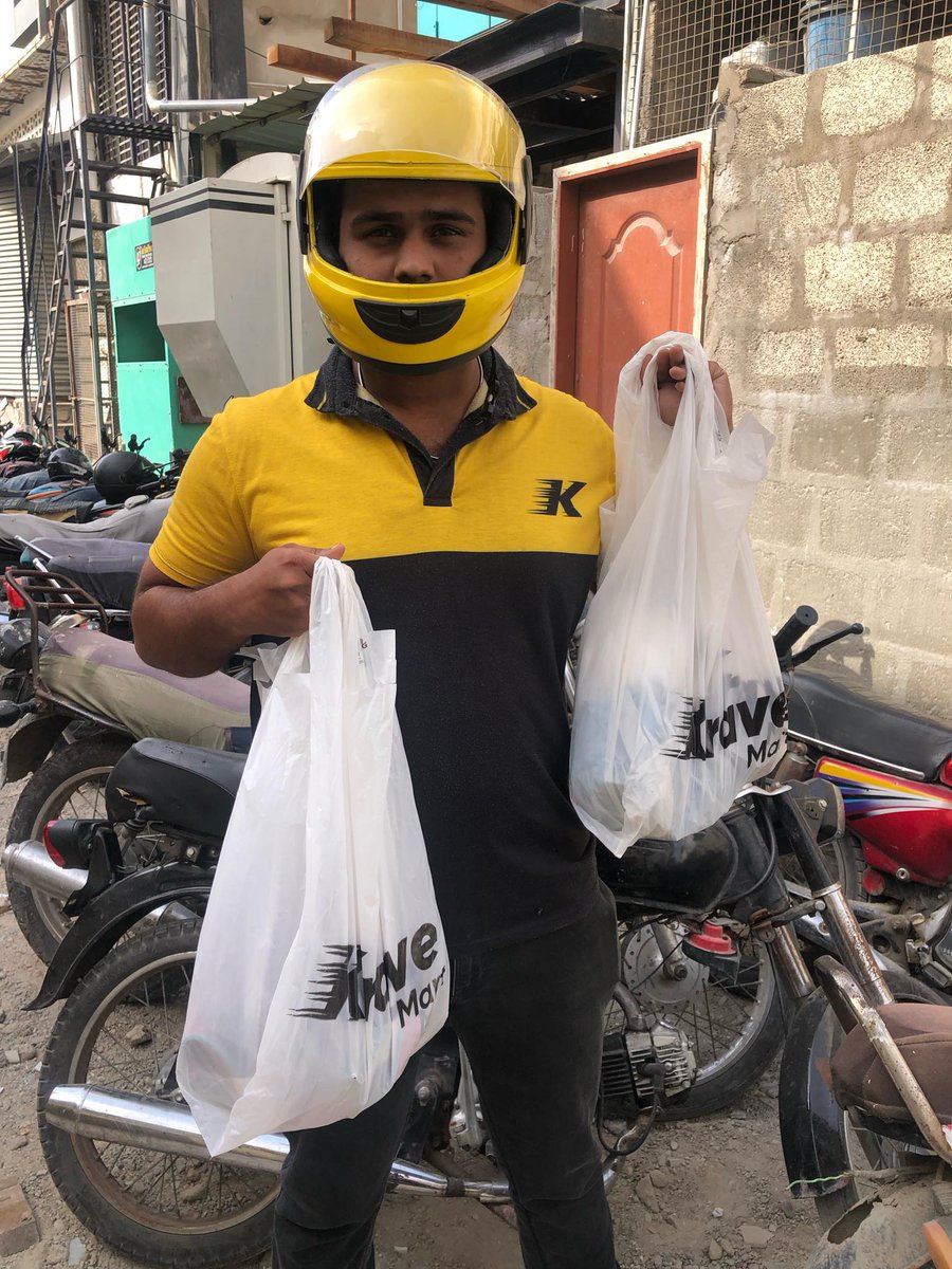 KraveMart's tweet photo. Over 50 riders received ghost ki thelis from different Krave Mart customers! Thank you, everyone, it truly made our riders smile &amp; us too! (The love is mutual) 💛 https://t.co/GSO0pFex6q