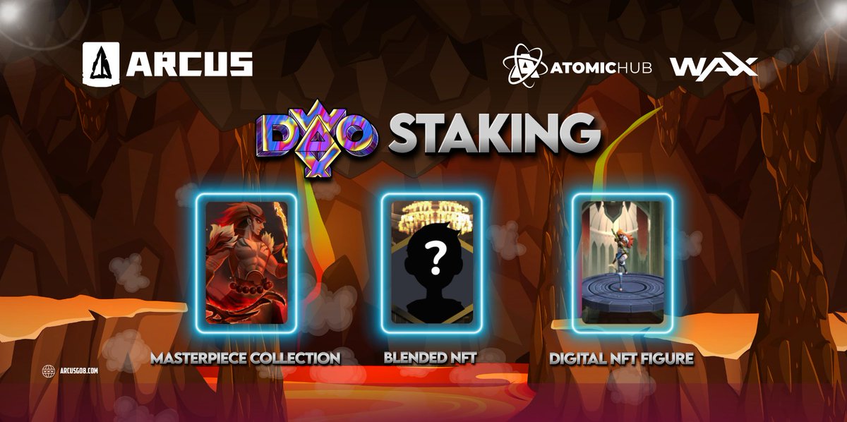 🔥 Unlock your rewards, participate in Wax DaoStaking, and earn from Arcus NFT Drops! 💰

🚀 Calling all collectors! Holders of the following NFTs are eligible for Wax DaoStaking, granting you a 0.1% share of the 10% sales from Arcus' highly anticipated first NFT Drops! 💸

🎯