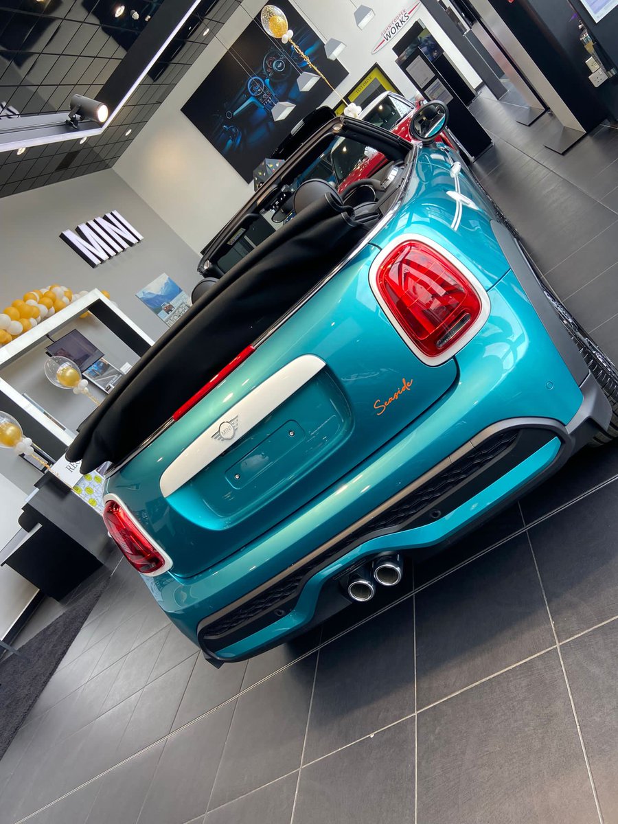 stratstonemini's tweet photo. Introducing the MINI Convertible Seaside Edition! 🏖️

Created to mark 30 years of roof-down MINI adventures, this special edition model was built to make waves!

Head over to Stratstone MINI Chesterfield and check out this beauty for yourself! https://t.co/rytMdvY6f0
