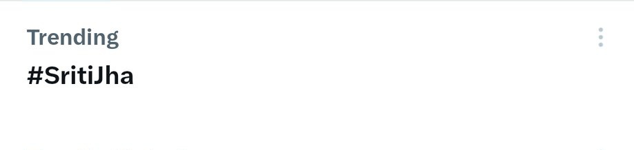 And the queen is trending 😍❤️
#SritiJha