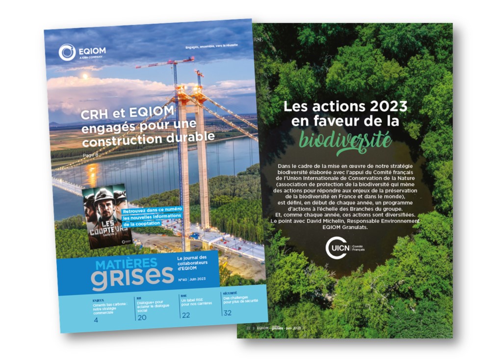 ValorusGroup's tweet photo. Et hop ! 😇 Encore 1 nouveau numéro du #journalinterne d'#EQIOM qui permet aux 1500 collaborateurs de suivre de près l'actualité de leur groupe spécialisé dans la production & la distribution de matériaux de construction (ciment, béton, granulats). 👌🙏 https://t.co/ZXjYAweIJI https://t.co/1mayFyel2u