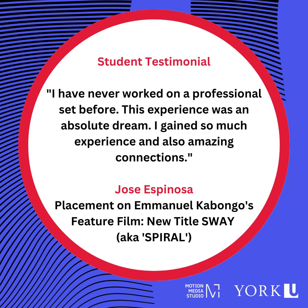 York U Motion Media Studio tweet media