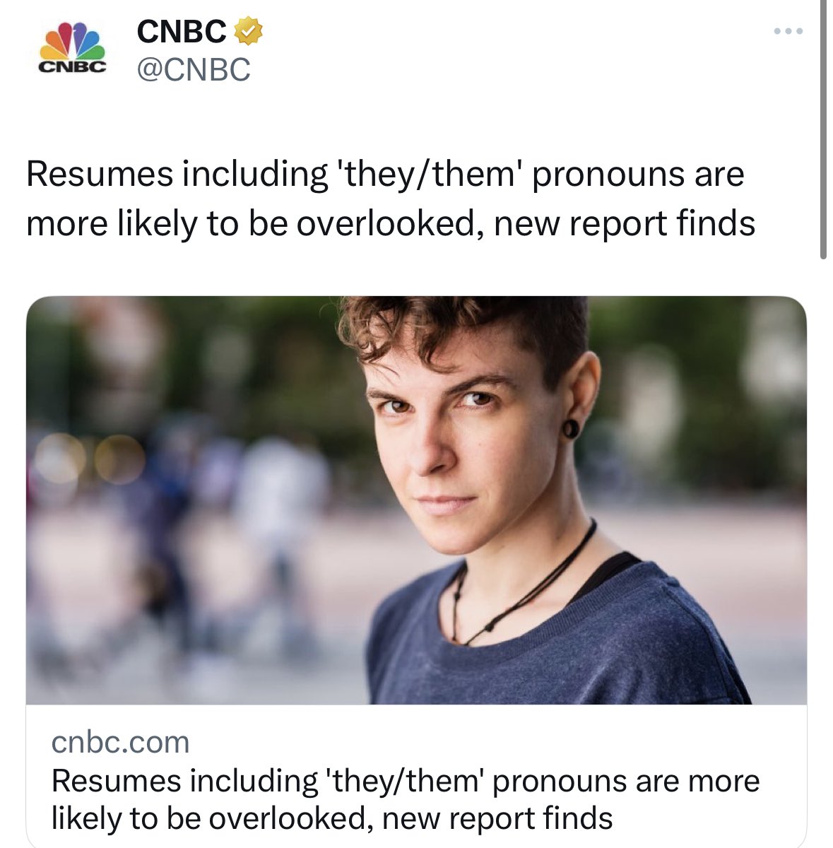 Oli London on Twitter "Would you hire someone with they/them pronouns