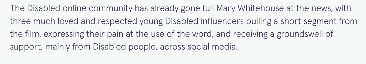 AutieAutistic's tweet photo. @Channel4 @DailyMirror Now, onto the Mirror - and the disgusting tactics they are using to discredit disabled advocates. Stating that disability advocates are going 'full Mary Whitehouse'. Mary Whitehouse was known for her extreme Catholic and conservative views, being wildly homophobic. https://t.co/QZnqj4Yn6v