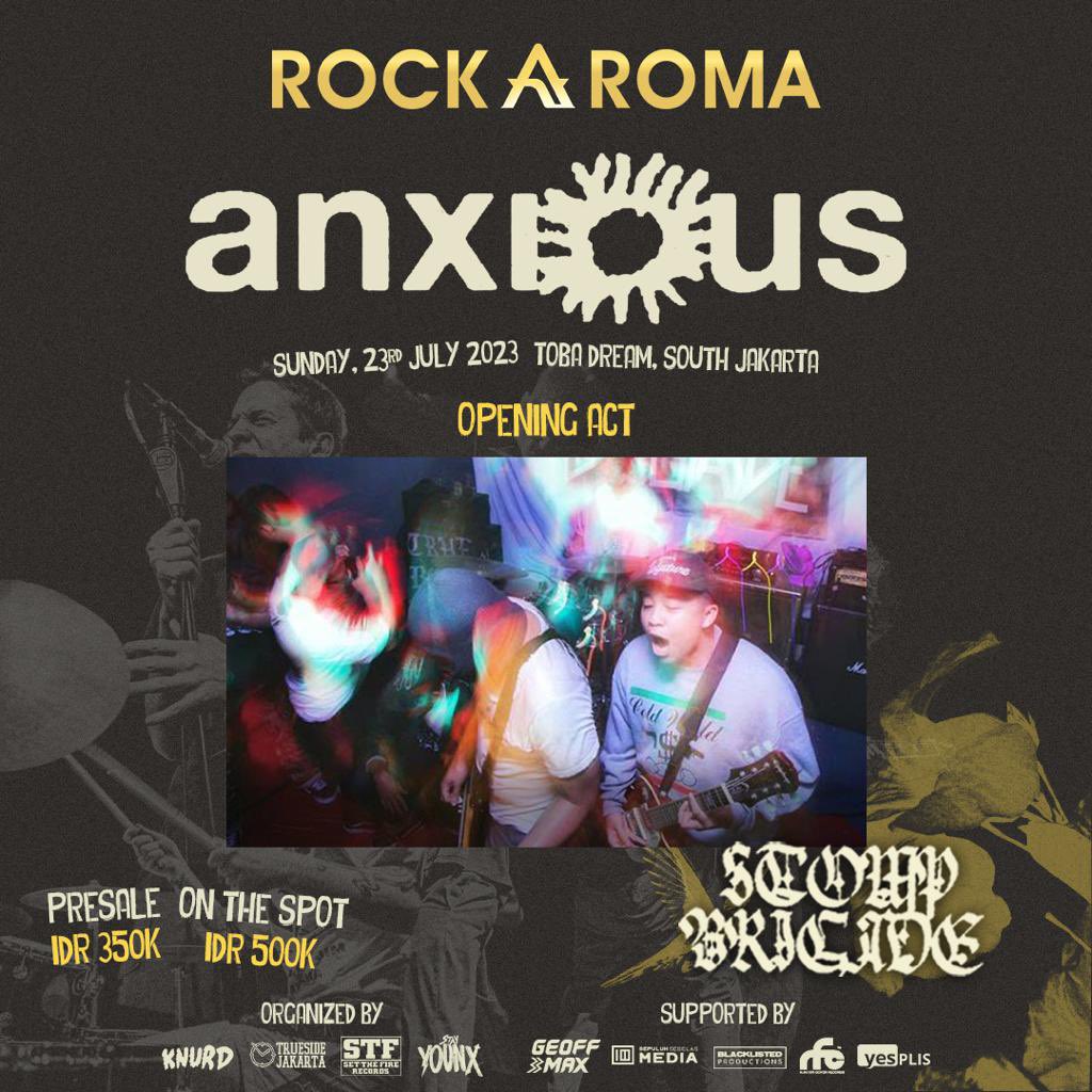 Stomp Brigade will be opening for Anxious. Get your tickets here yesplis.com/event/anxious