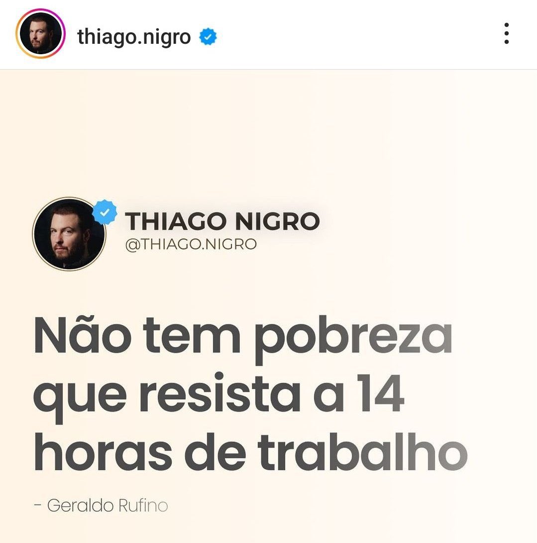 Ei pobres, tão esperando o q? Trabalhem, trabalhem e trabalhem…