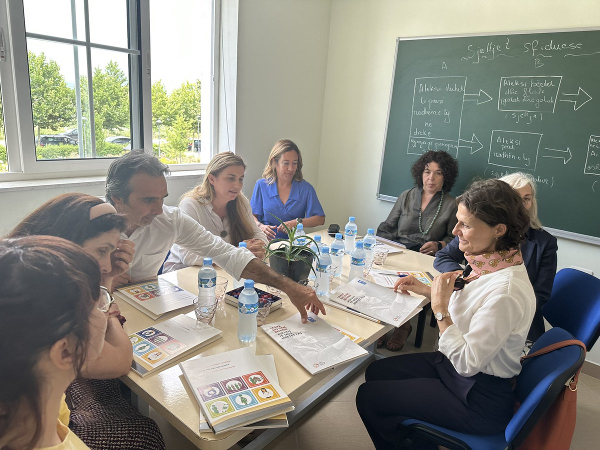 UNDPAlbania's tweet photo. With Ambassador of 🇨🇭 to 🇦🇱 &amp; @UN_Albania, we are visiting the Community Center in #Dimal where with funding from @SwissDevCoop, UNDP established the center&amp;provides social services 2 vulnerable women,children w/disabilities &amp;youth in p’ship w/ UN agencies in the context of #LNB https://t.co/YkfNTg9zWV