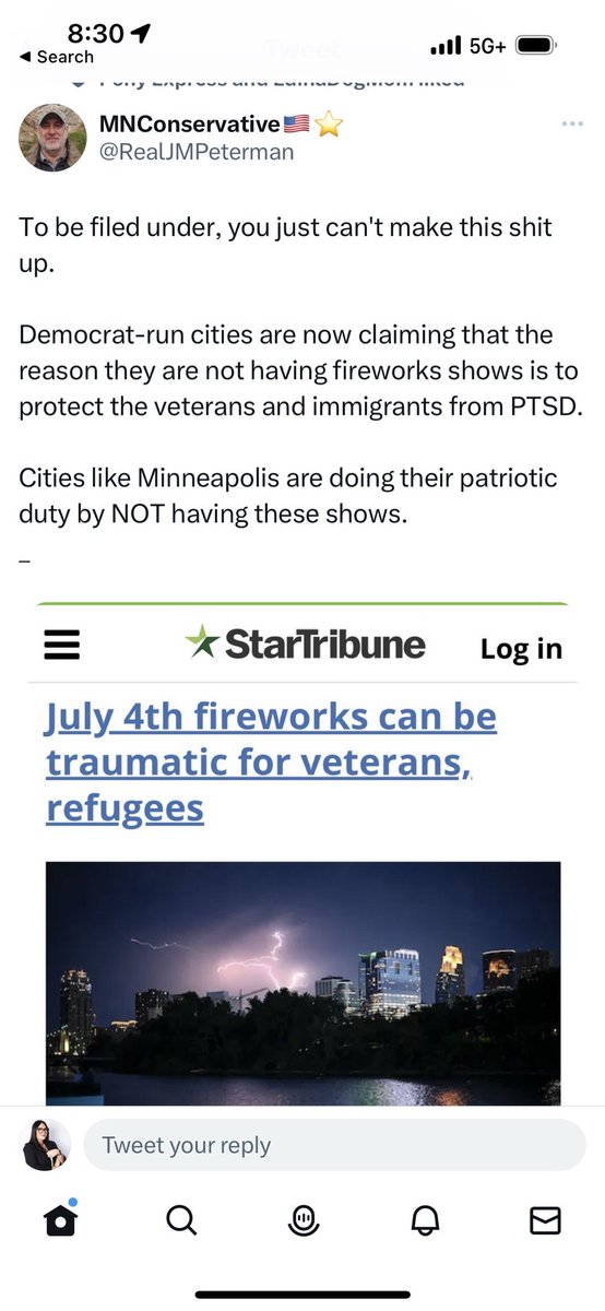 CheyCab's tweet photo. We raced back to our hotel early last night to give my friend’s partner a gummy and to put him to bed ahead of the fireworks. He was already having a mild aniexty attack as it was getting dusk. He served in Iraq. I see all the sides of this matter. https://t.co/30iNZrWWhI