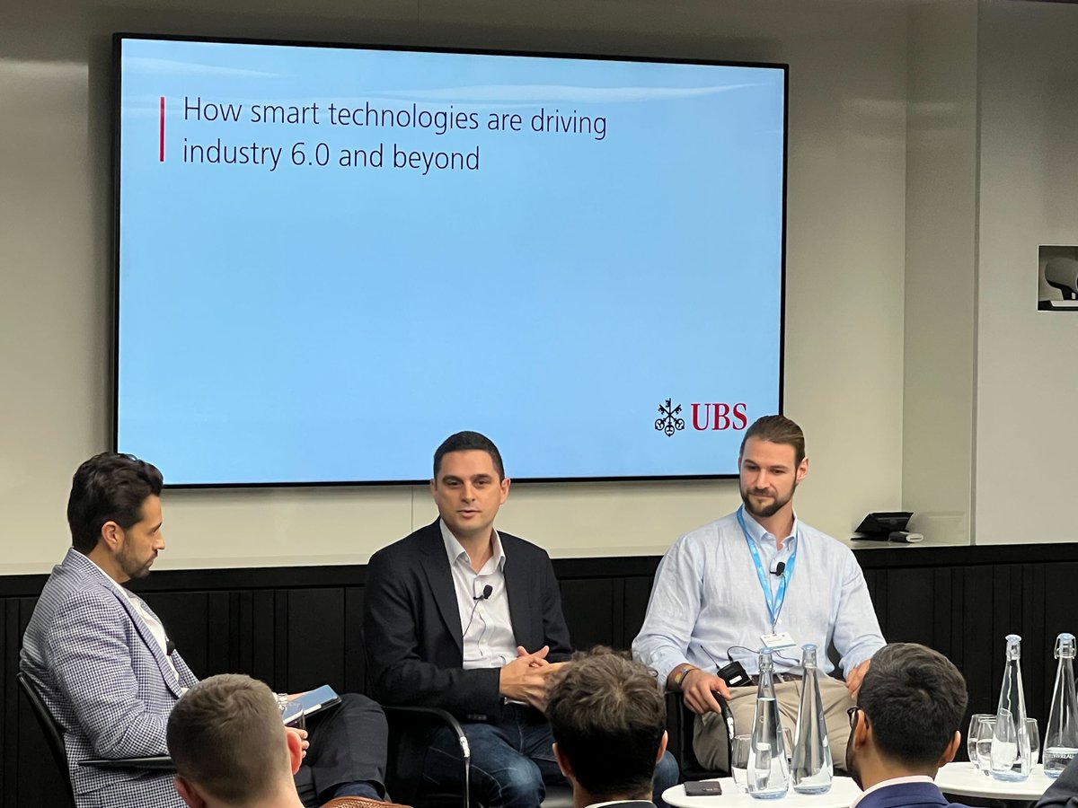 amoshag's tweet image. Excited to be a part of the @UBS Private Companies Showcase in London!

I&apos;m thrilled to have participated as a panelist on the panel titled &quot;How #SmartTechnologies are driving #Industry6.0 and beyond.&quot;

Looking forward to Day 2, which will center around the Future of the Planet.