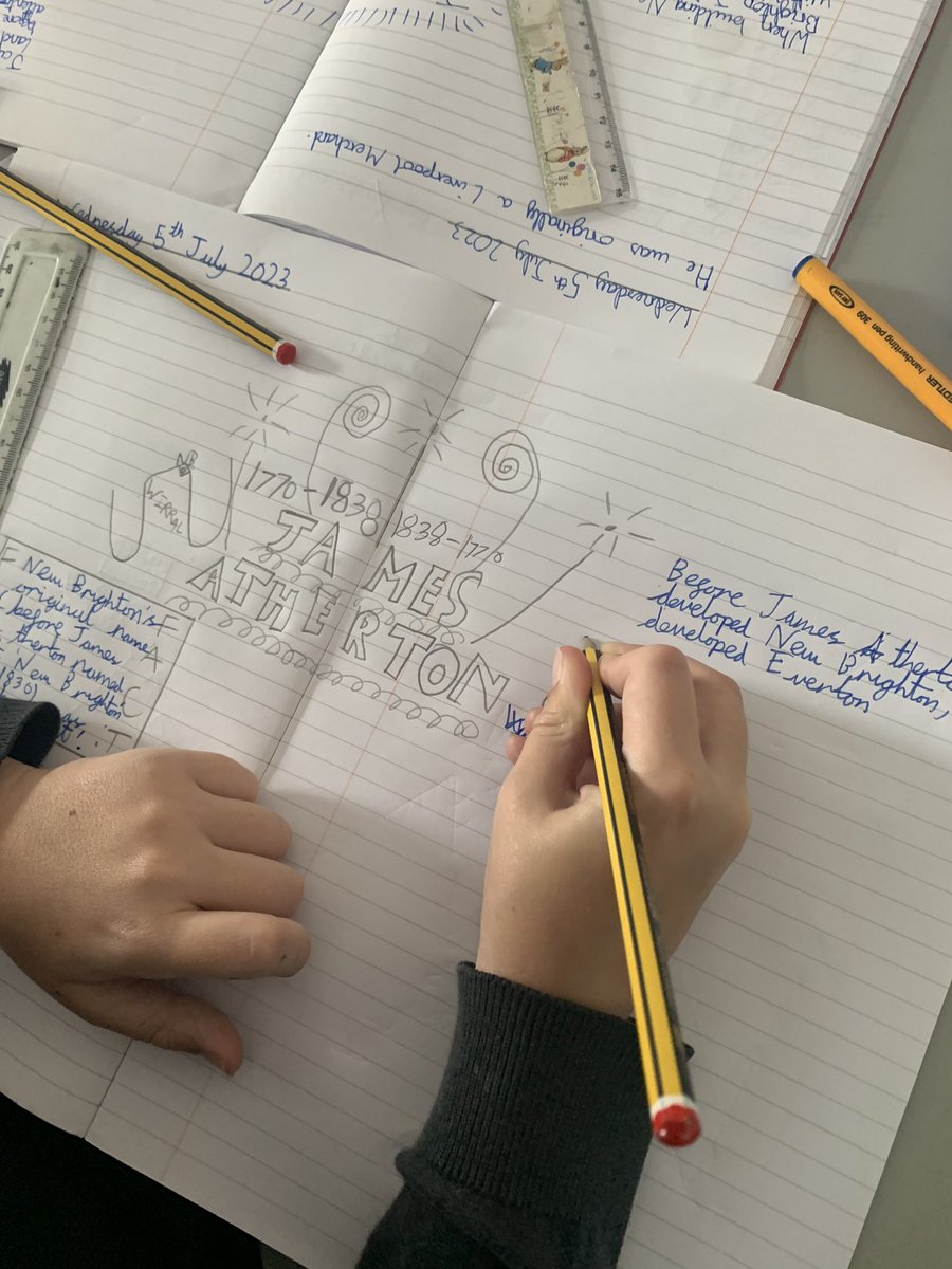CCMPrimary's tweet photo. Class 9 are busy researching facts about the founder of New Brighton - James Atherton. Did you know our coastal town was named after the seaside resort of Brighton? 🏖️ #historicallearning https://t.co/MTIqAnQvqq
