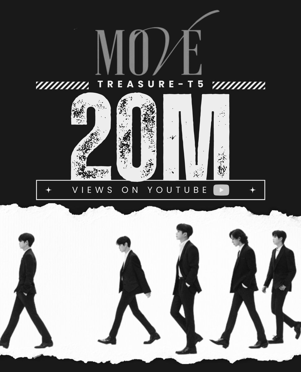 T5 MOVE MV 20 Million Views on Youtube🔥🔥🔥🔥🔥
T5 SHOW YOUR MOVES ทึเมทุกคนเก่งมากเลยน้า ไปต่อที่25Mกันค่ะโกๆๆ
#T5_MOVE_MV_Out_Now
#TREASURE_MOVE #TREASURE
#T5_MOVE_이제야_시작이잖아 #트레저 @treasuremembers