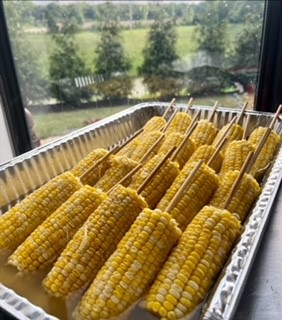 SuncloudHealth's tweet photo. This July 4th, the spotlight is on our chef - Victor! He provides expert culinary skills to our patients and brings genuine authenticity to the patients through the food he makes. Our residents were treated to Homemade Ribs, Cornbread, Watermelon Slices, and BUILD YOUR ELOTE! https://t.co/EStwPFsaie