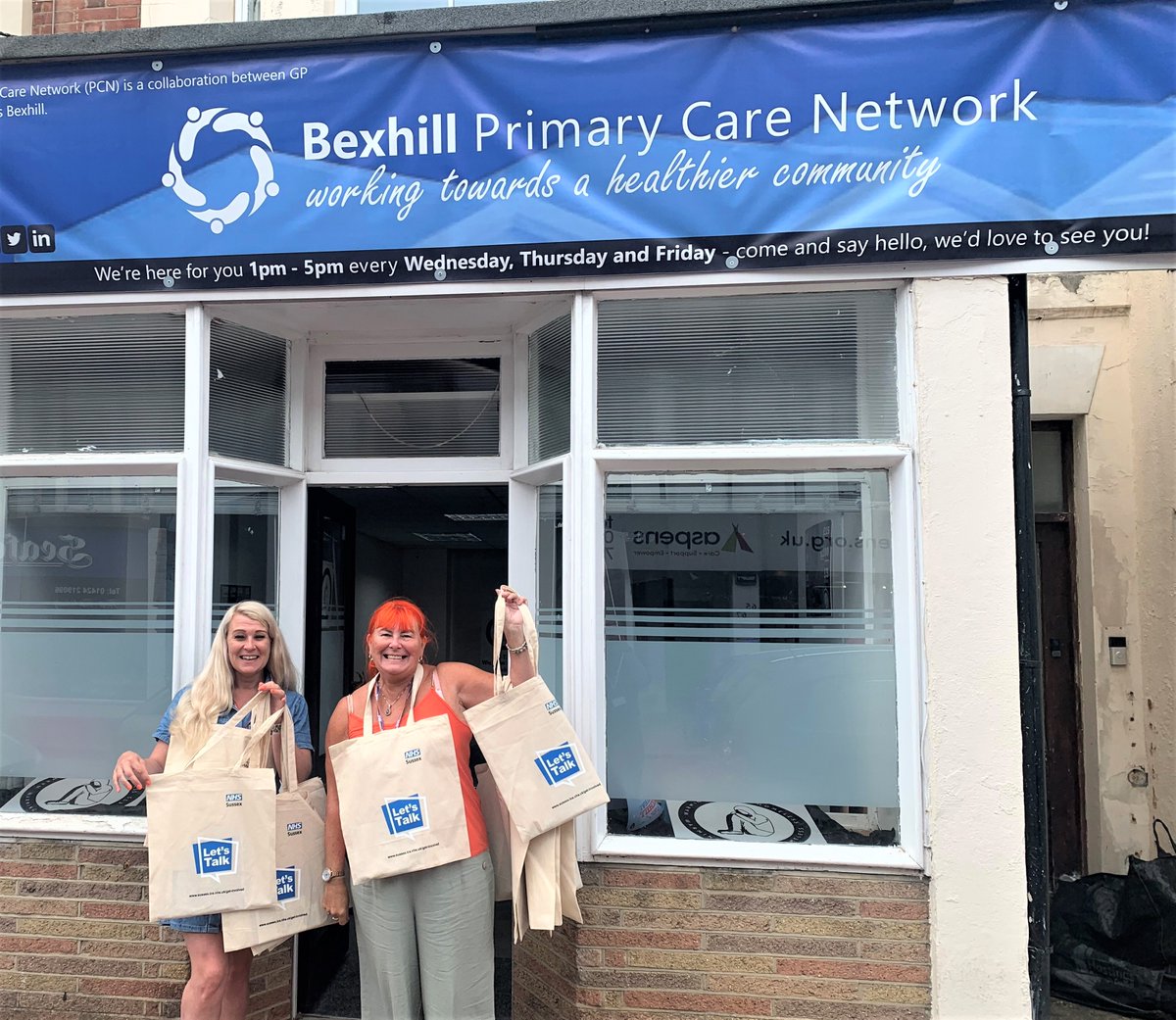 Pop along for your FREE bag, pen and trolley coin from <a href="/NHSSussex/">NHS Sussex News</a> and <a href="/HiMEastSussex/">Health in Mind - NHS mental health</a> at 50 Western Road #Bexhill #HappyBirthdayNHS 💙