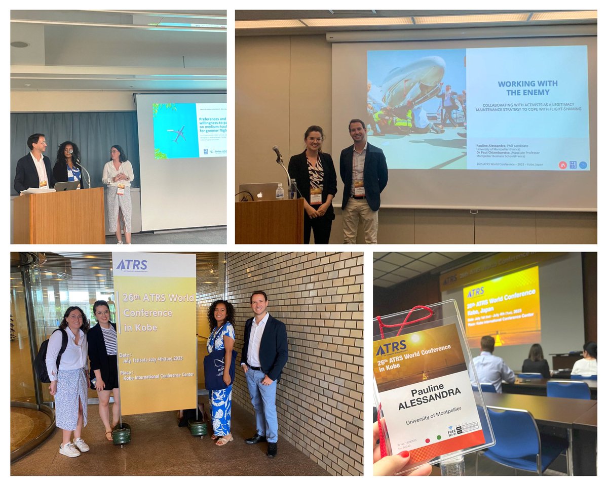 ありがとう ! 
Clap de fin pour la + #avgeek des conf académiques : l’#ATRS2023

Ravie d’avoir pu y présenter des travaux extraits de ma thèse en cours avec <a href="/pchiambaretto/">Paul Chiambaretto</a> ! 

Un grand merci à la <a href="/ChairePegase/">Chaire Pégase</a> pour son soutien et à ses chercheuses <a href="/Audrey_Rouyre/">Audrey Rouyre</a> &amp; <a href="/Sara_Laurent/">Sara Laurent</a> 🤩