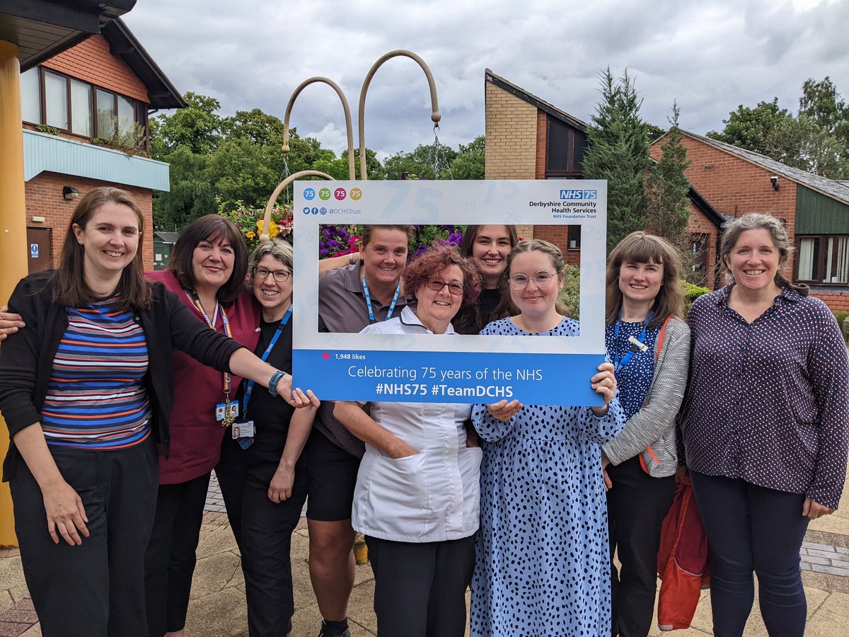 Love working with a fantastic team 😊
What an amazing Speech and Language Therapy Team who always work so hard to have a positive effect on people's lives.

#TeamDCHS #NHS75 #SLT