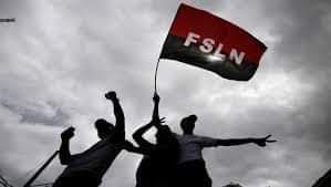 Solo hay una bandera que con orgullo, amor, valentía y dignidad defiende nuestra Patria, defiende nuestra azul blanco y azul 🇳🇮 solo el FSLN ♥️🖤 
#4419SiempreVictoriosos 
#PLOMO19