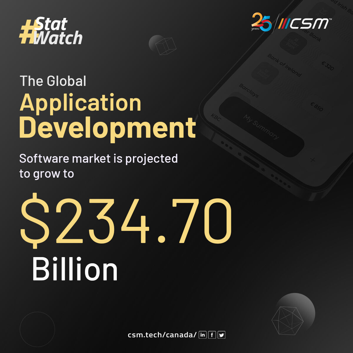 CSMTechCanada's tweet image. 🔧🚀 From concept to reality, our expert team crafts cutting-edge apps that streamline operations, engage customers, and drive growth for enterprises.

Get in touch: bit.ly/custom-softwar…

#CustomApp #StatWatch #CSMTechCanada
