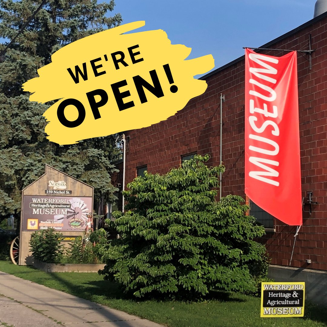 We're open today from 10 to 4 as well as Thursday, Friday and Saturday!
Stop by and visit our (air-conditioned) exhibits!