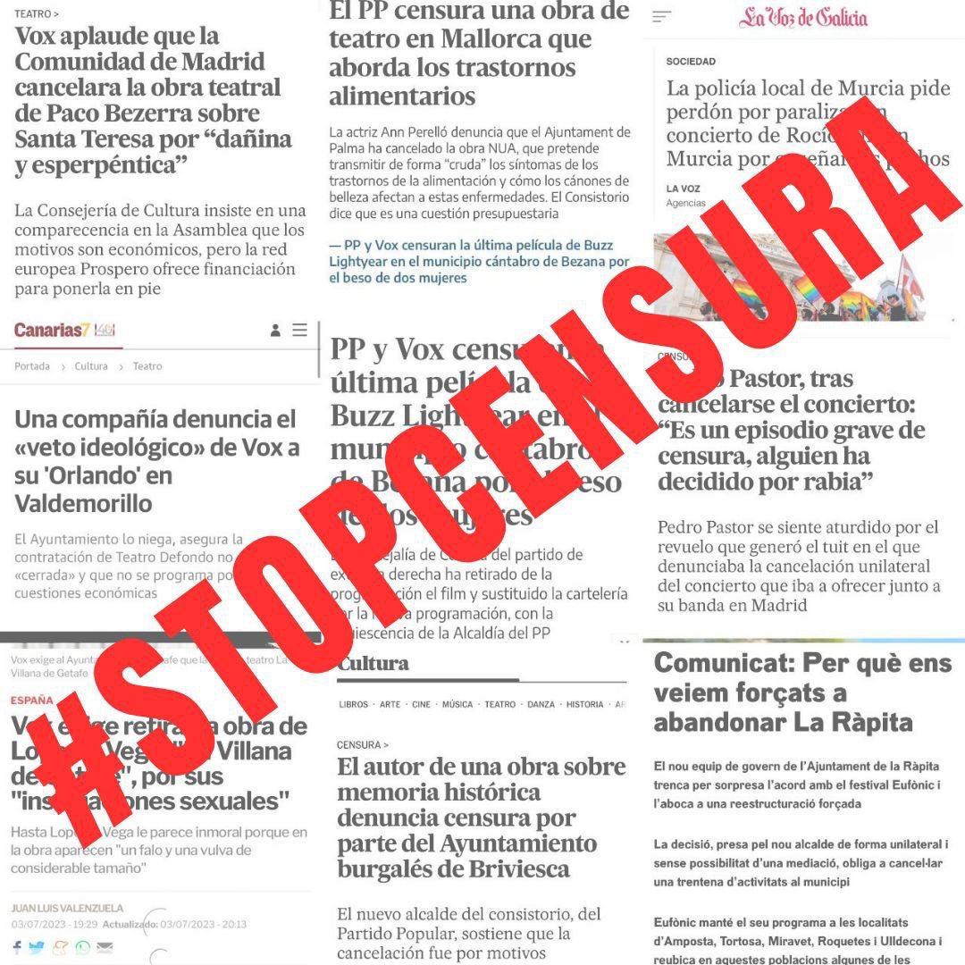 cristina14276's tweet photo. El #23J es muy importante votar a @sanchezcastejon @PSOE para no tener #Censuras ni perder #Derechos
#StopCensura https://t.co/l14vZmu2cH