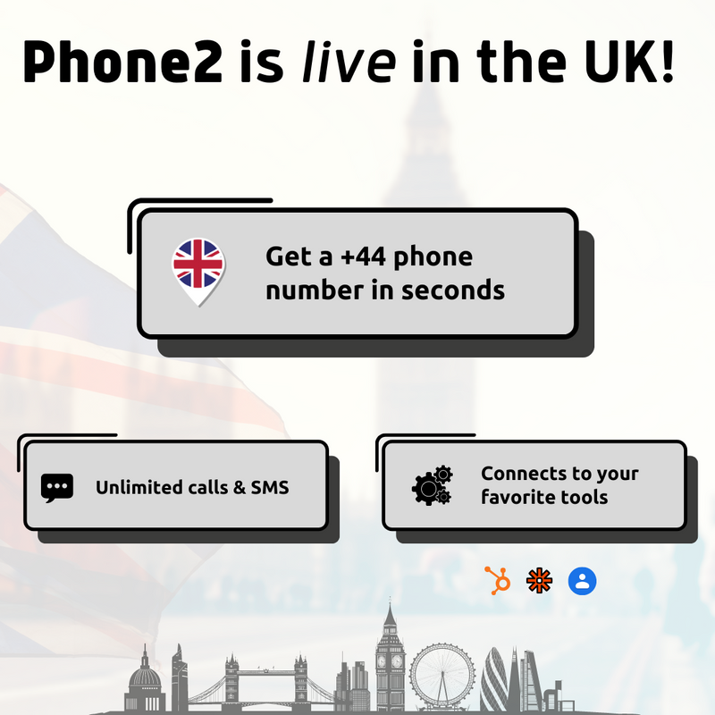 phone2app's tweet photo. Phone2 is now available in the UK! 🇬🇧 Get+44 phone number that works anywhere with internet. Share with up to 5 people. 

https://t.co/erzjBfagW4
#uknumber #secondphonenumber #workfromanwhere https://t.co/fX1Wul08RU