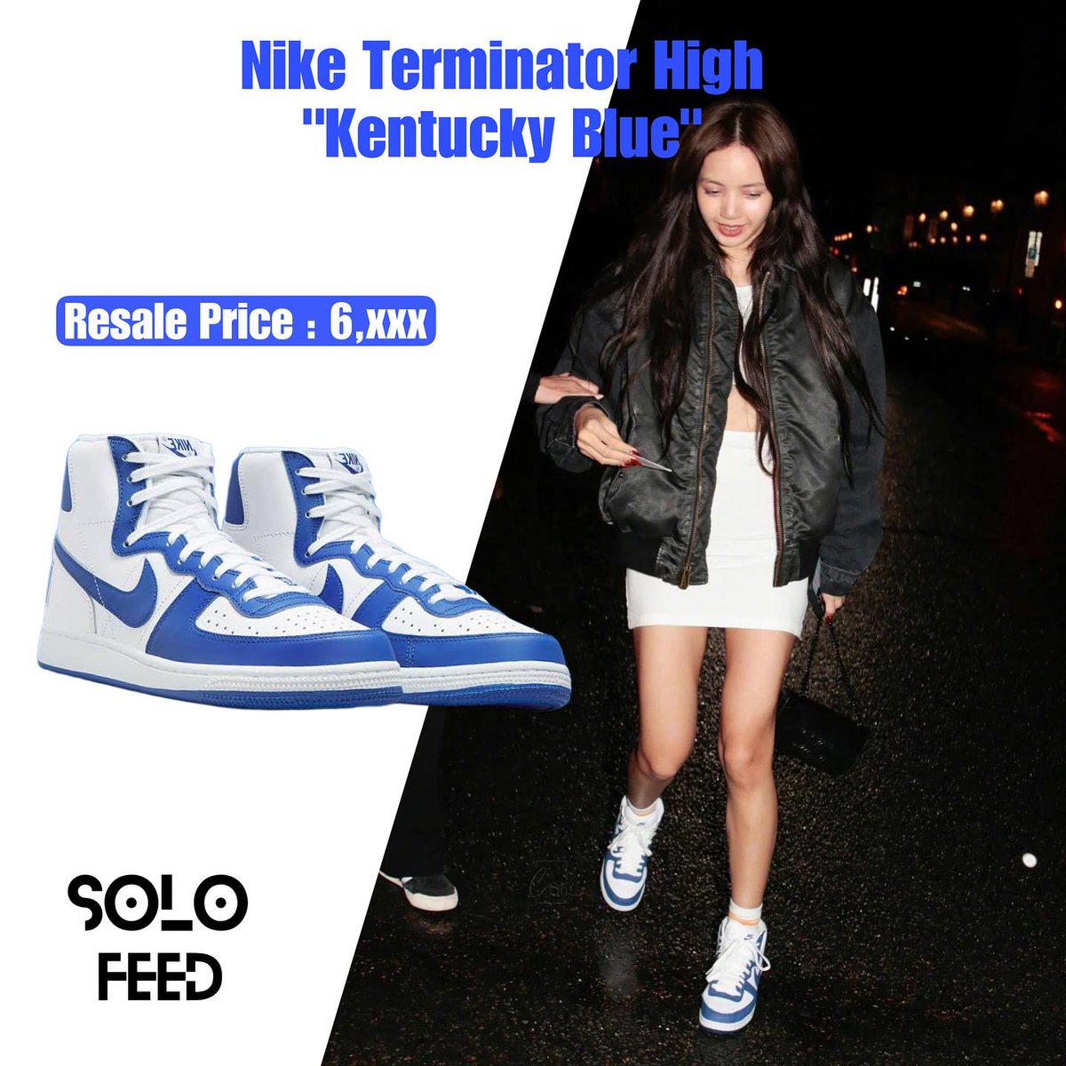 LDN327's tweet photo. ลิซ่า Blackpink กับ Nike Terminator High Kentucky Blue อยากเห็นลิซ่าใส่ Nike มานานแล้ว ยังไงๆ จะมีงานคอลแลป ไหมนะต้องคอยติดตาม - SoLo Feed
#LISA #LALISA #BLACKPINK #lisablackpink #niketerminatorhigh #niketerminator https://t.co/0s3OzCTeUR